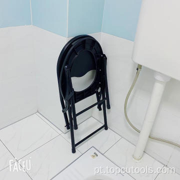 Cômoda sanitária assistida dobrável, cadeira cômoda